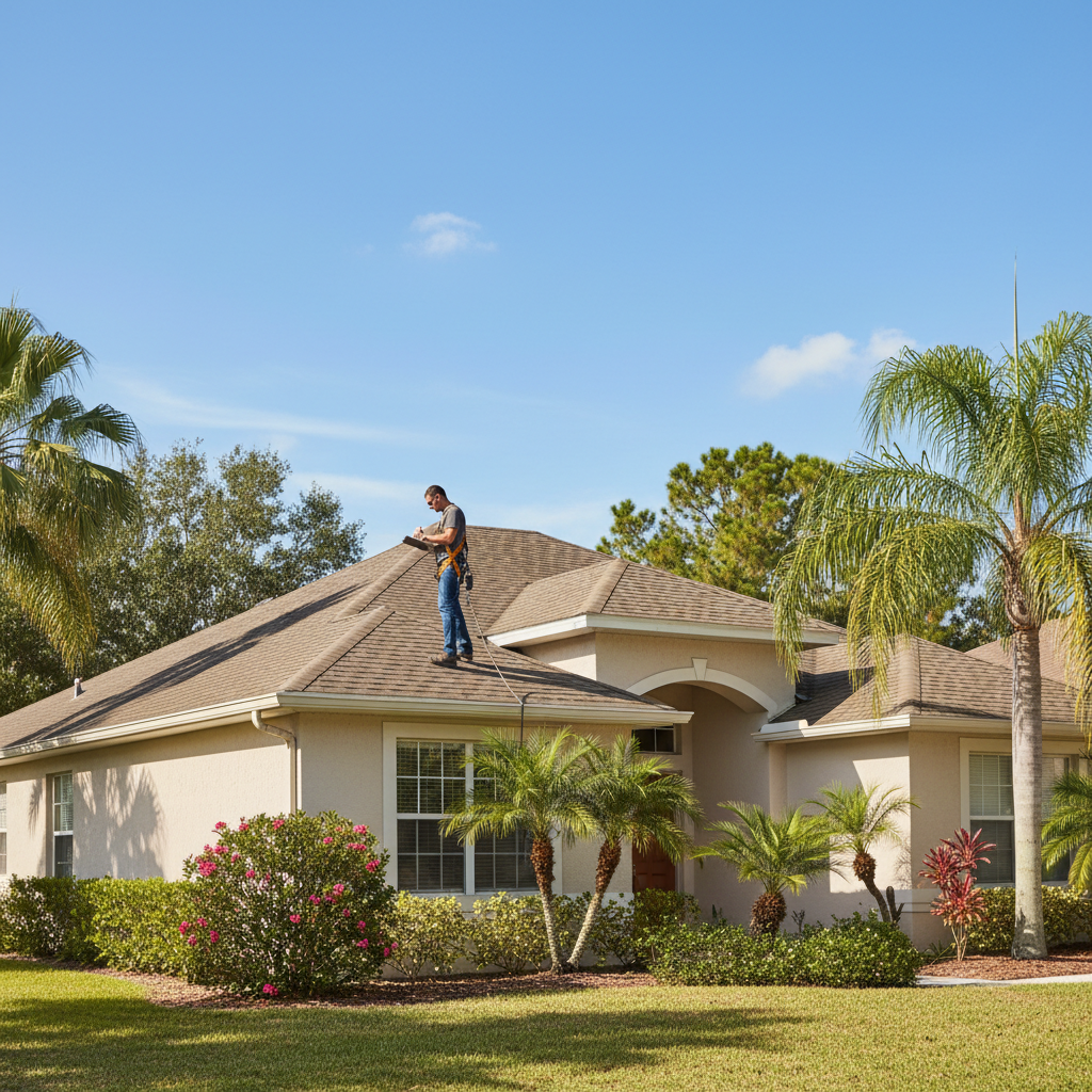 A Florida home ready for a professional roof inspection